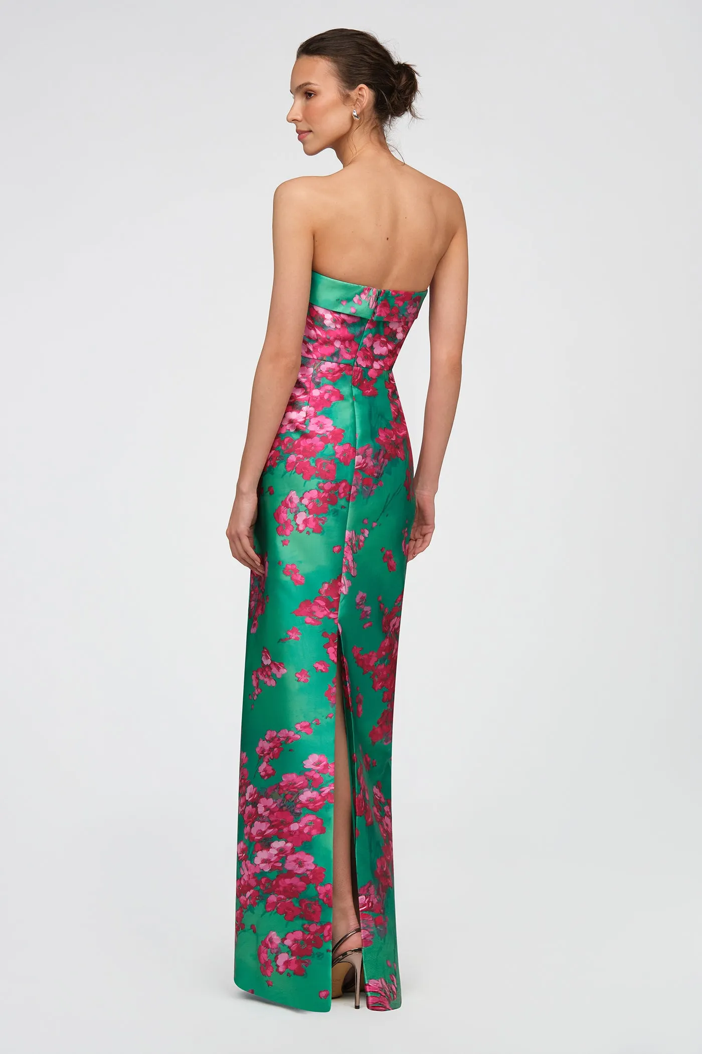 Cleo Strapless Column Gown sold by Theia product image thumbnail 3