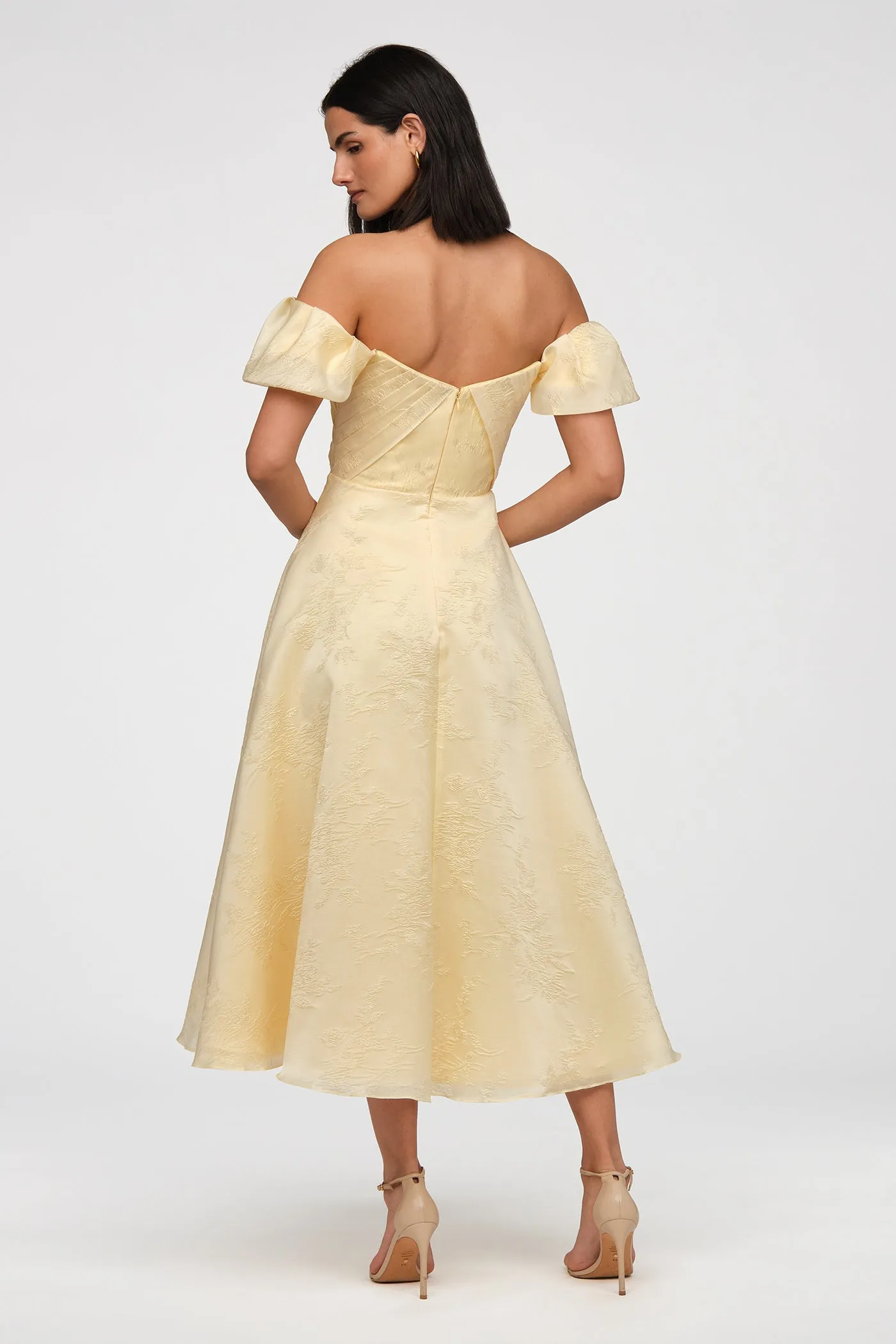 Mel Off Shoulder Dress sold by Theia product image thumbnail 3