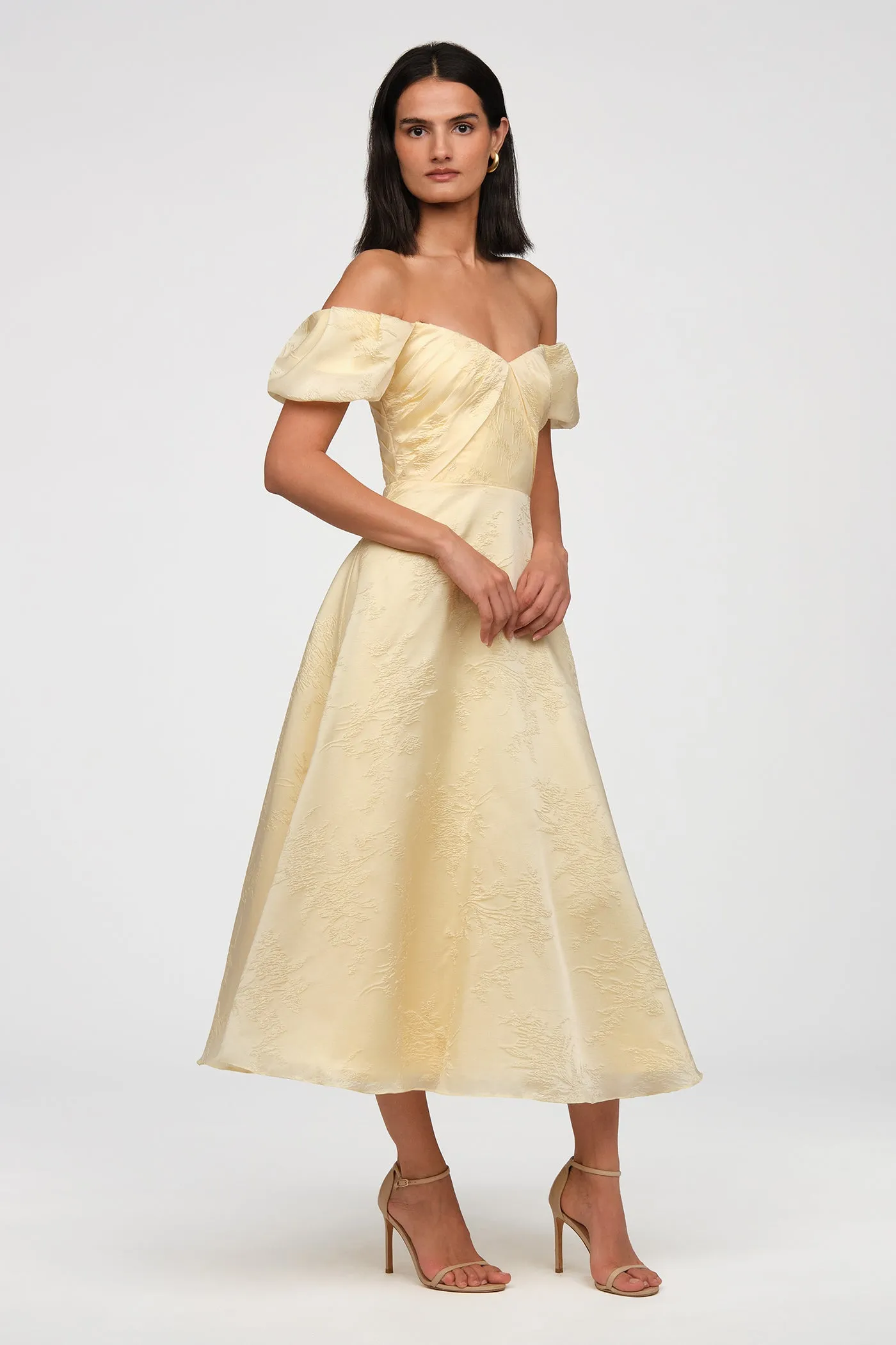 Mel Off Shoulder Dress sold by Theia product image thumbnail 5