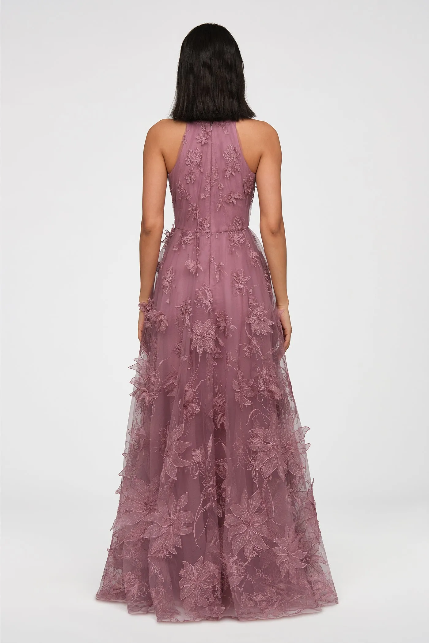 Lux Floral Embroidered Gown sold by Theia product image thumbnail 3