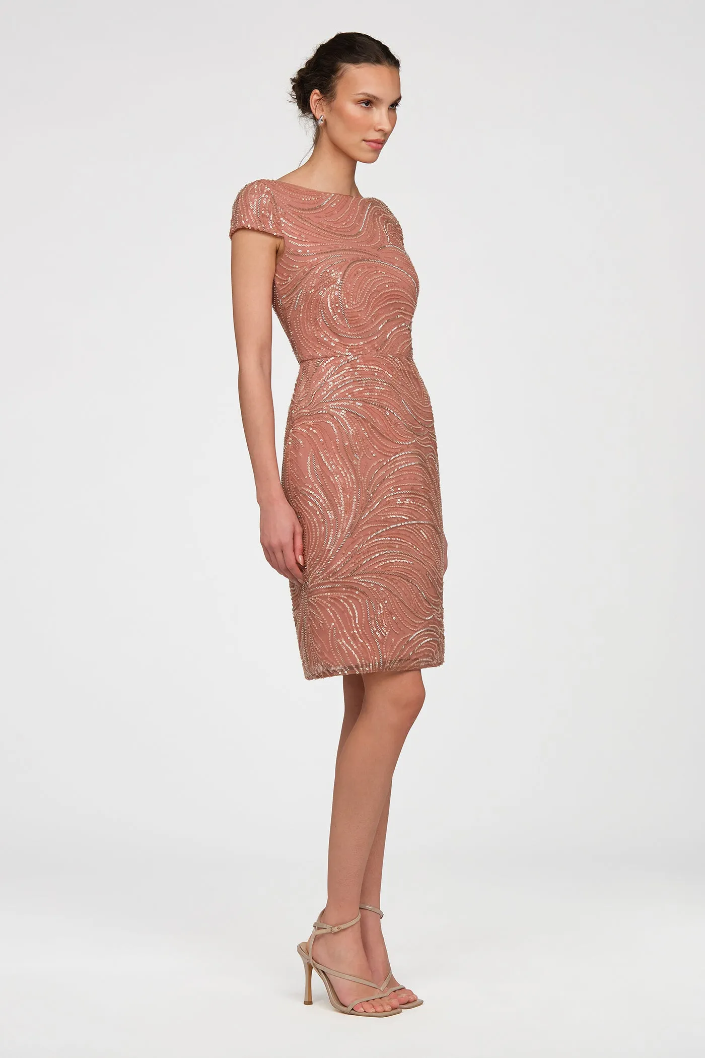 Ceceline Sequin Dress sold by Theia product image thumbnail 2