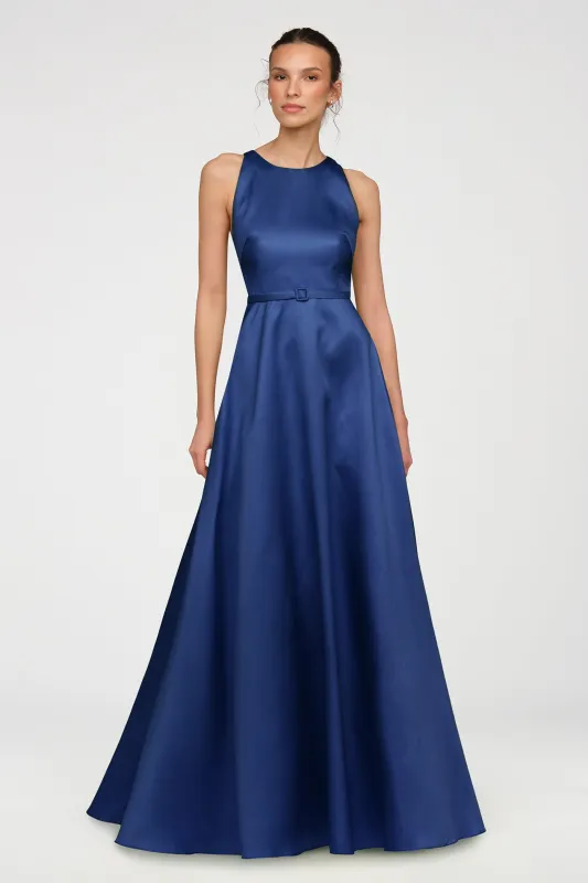 Minta Mikado Halter Gown made by Theia