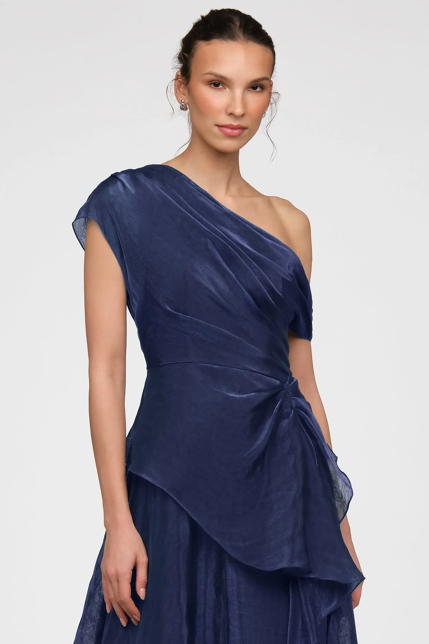 Avalina Organza Lame Gown sold by Theia product image thumbnail 4