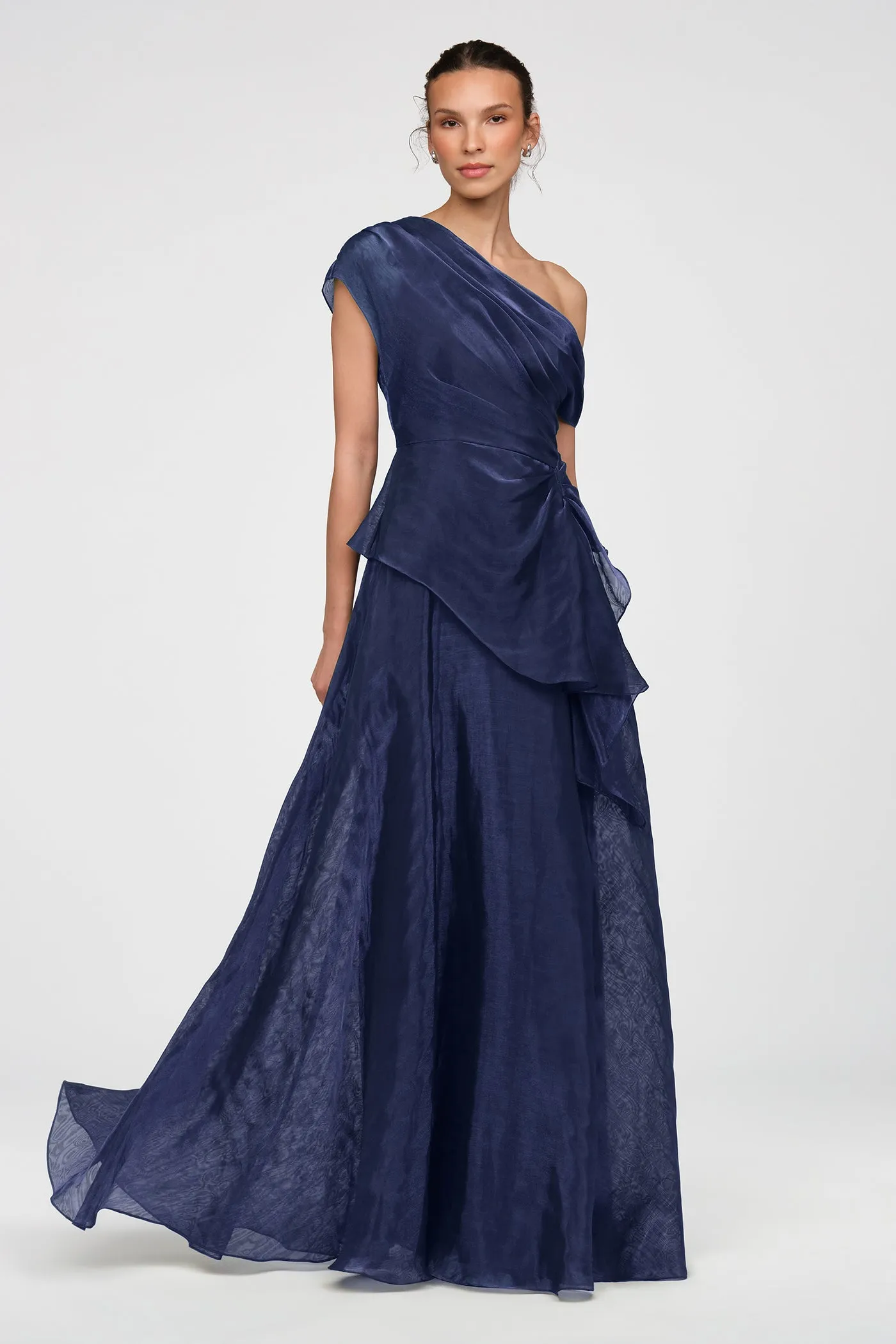 Avalina Organza Lame Gown sold by Theia product image thumbnail 5