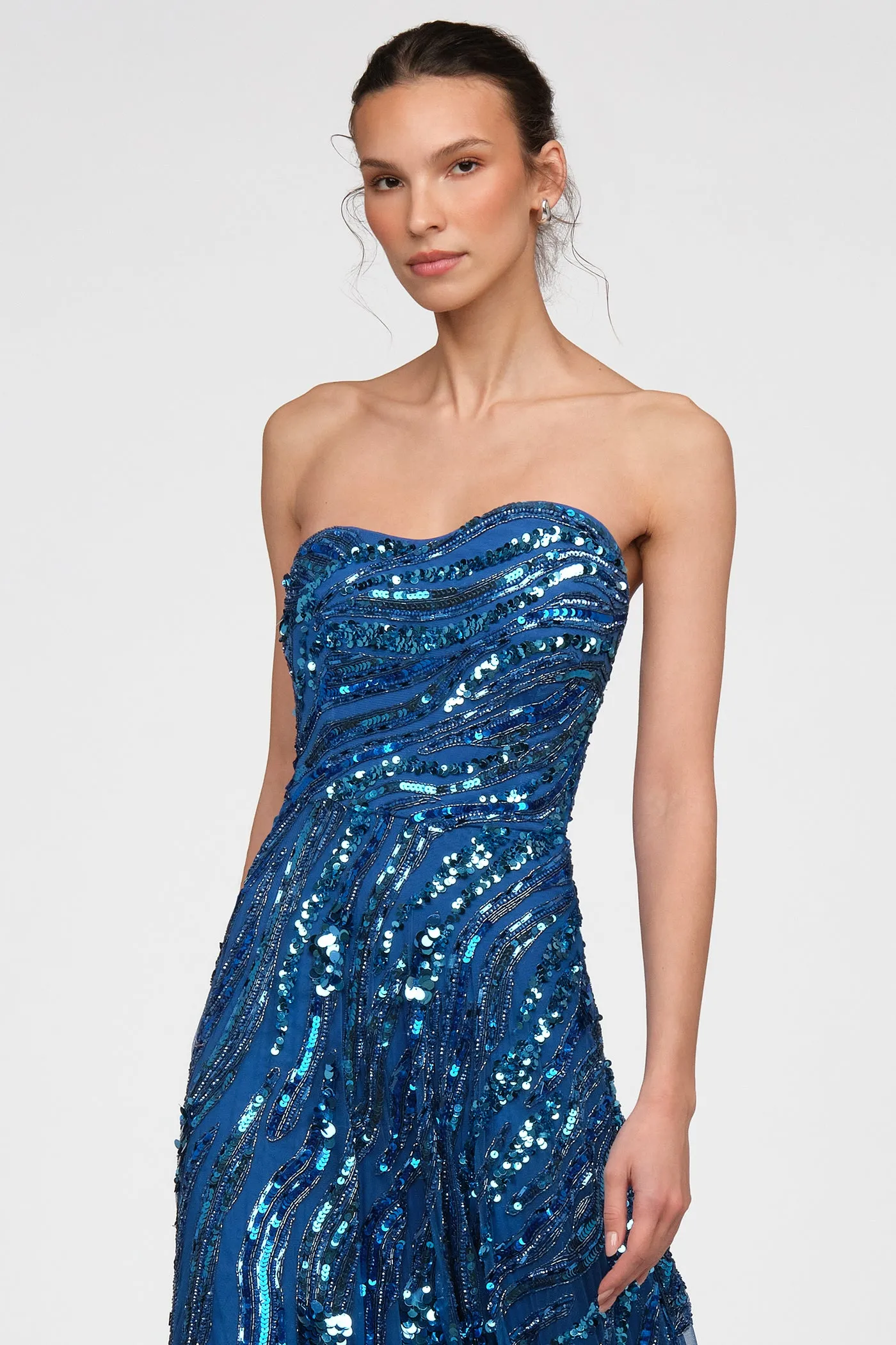 Ariella Hand Beaded Gown sold by Theia product image thumbnail 4