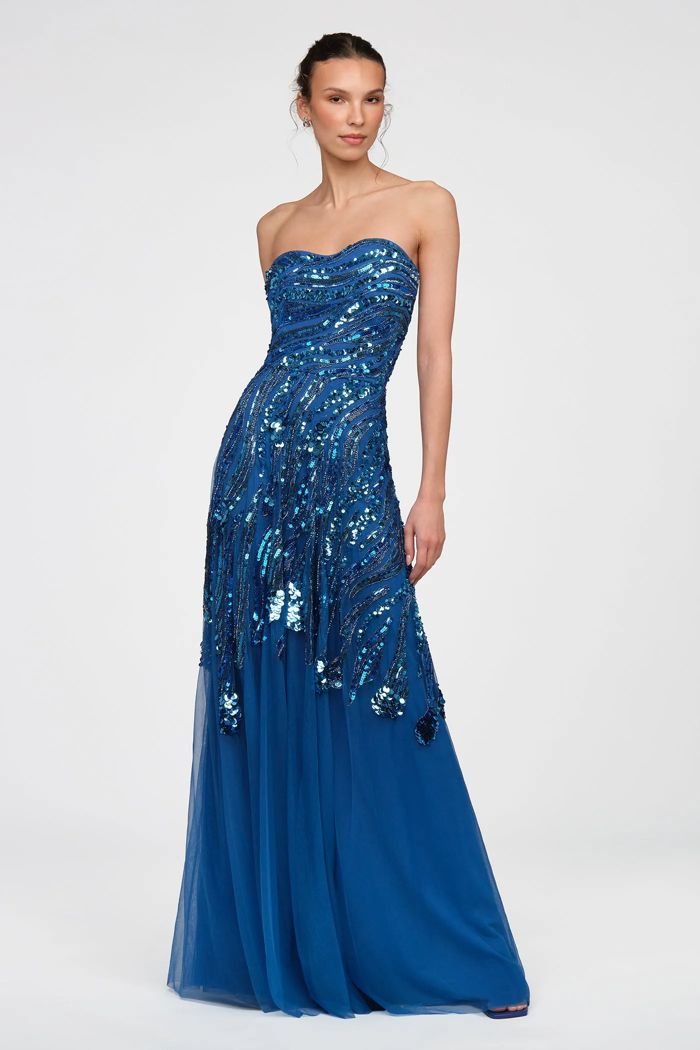 Ariella Hand Beaded Gown sold by Theia product image thumbnail 5