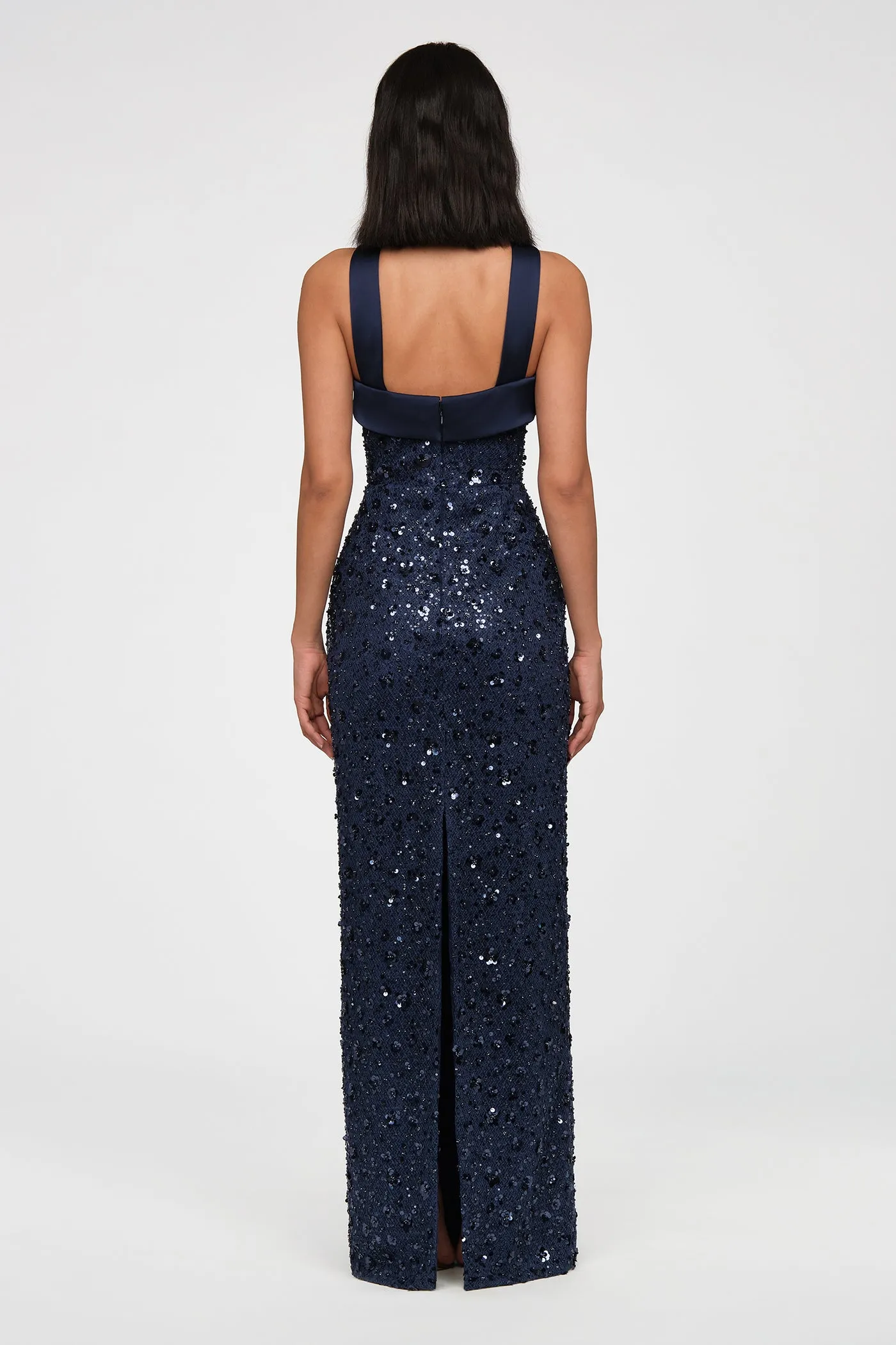 Kiki Beaded Column Gown sold by Theia product image thumbnail 3