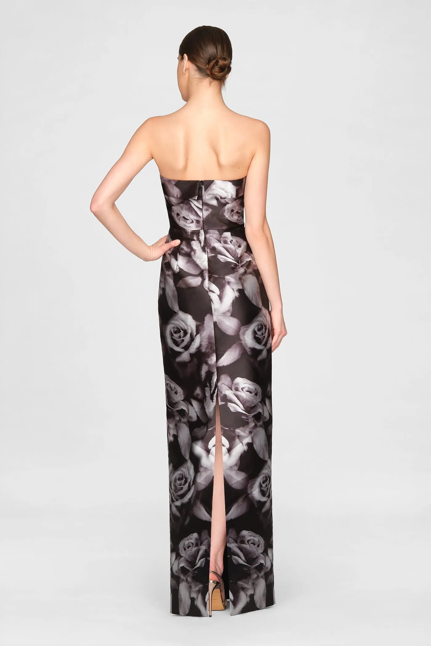Cleo Strapless Column Gown sold by Theia product image thumbnail 3