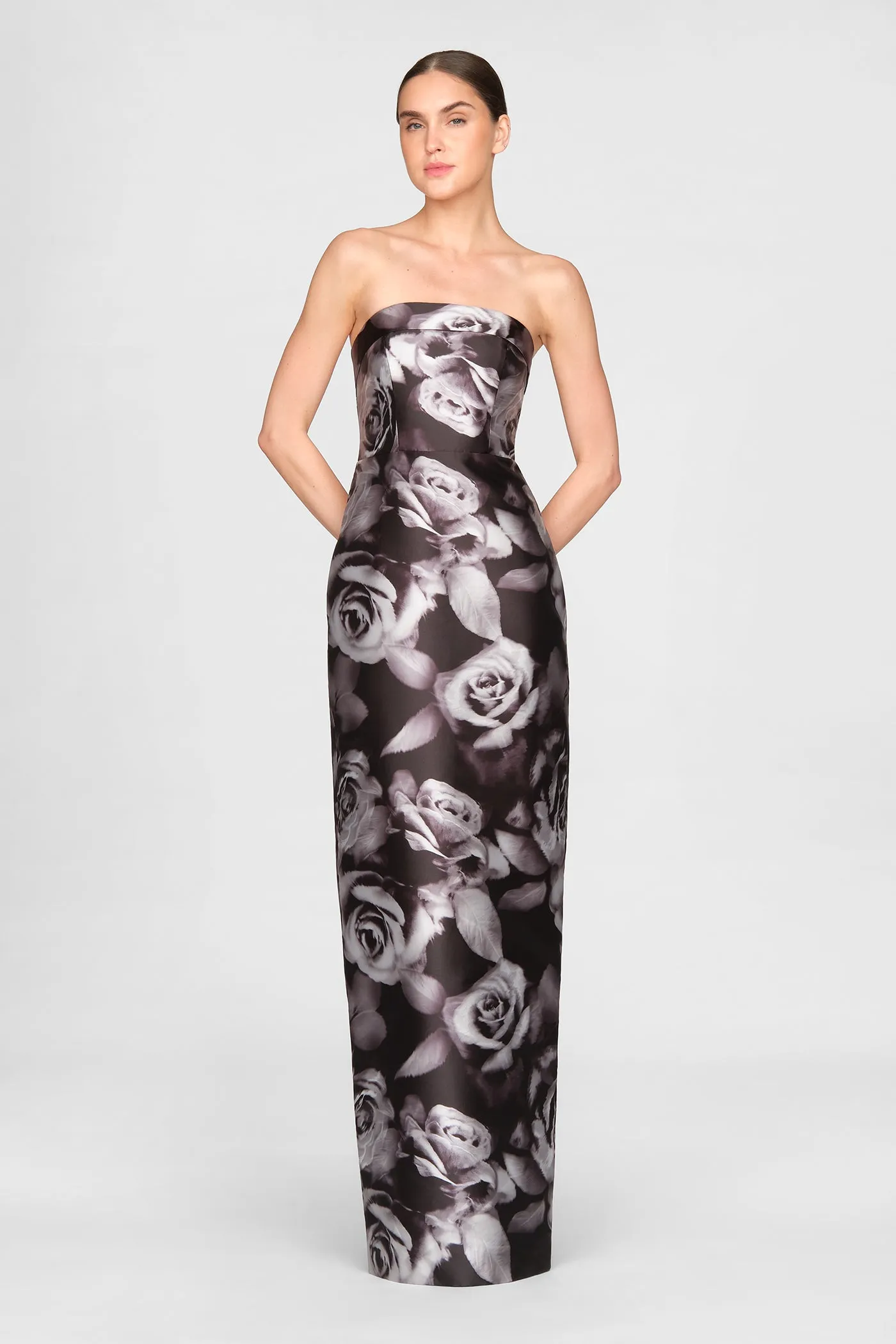 Cleo Strapless Column Gown sold by Theia product image thumbnail 2