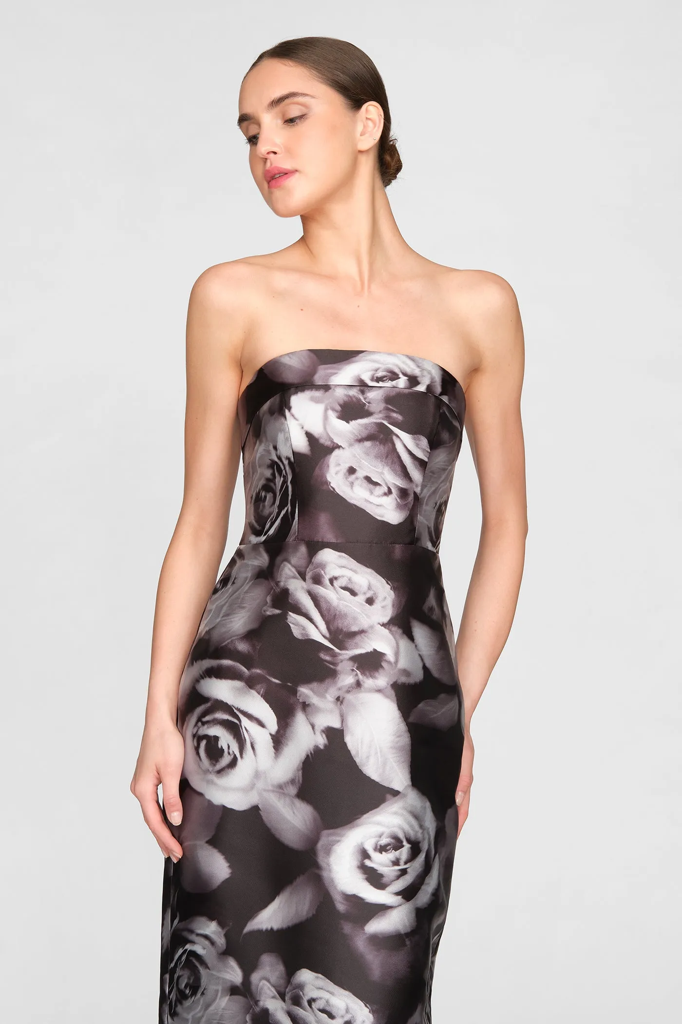 Cleo Strapless Column Gown sold by Theia product image thumbnail 5
