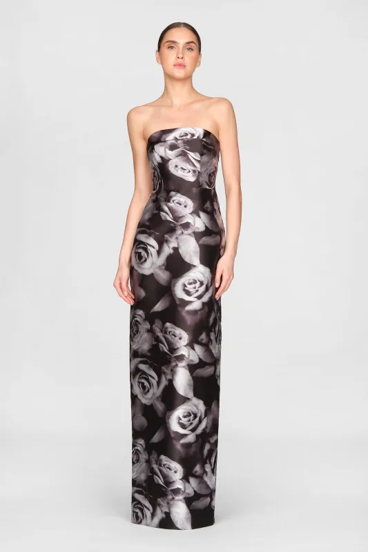 Cleo Strapless Column Gown made by Theia