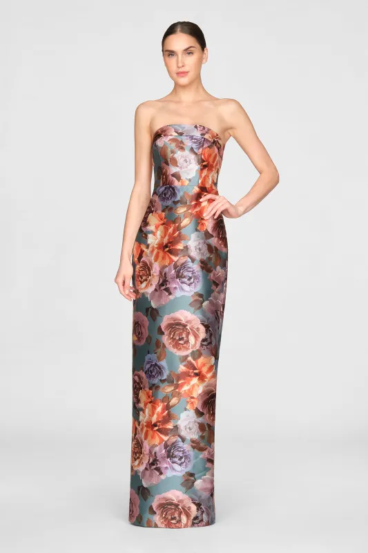 Cleo Strapless Column Gown made by Theia