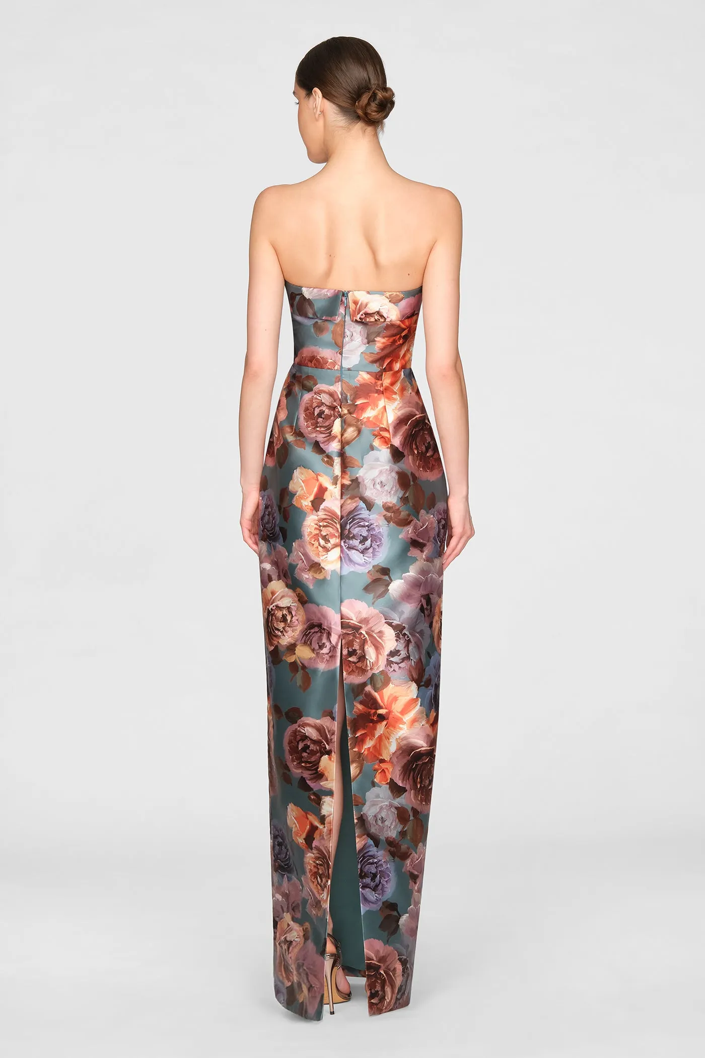 Cleo Strapless Column Gown sold by Theia product image thumbnail 3