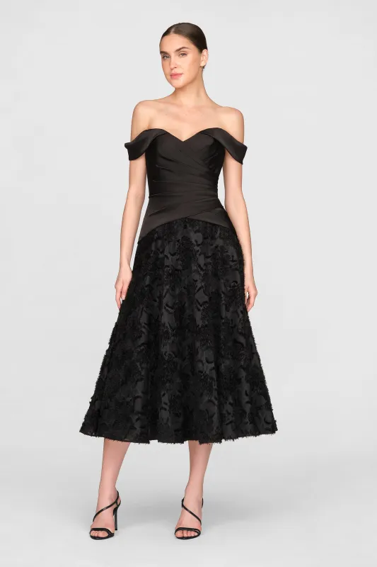 Lila Off Shoulder A Line Dress made by Theia