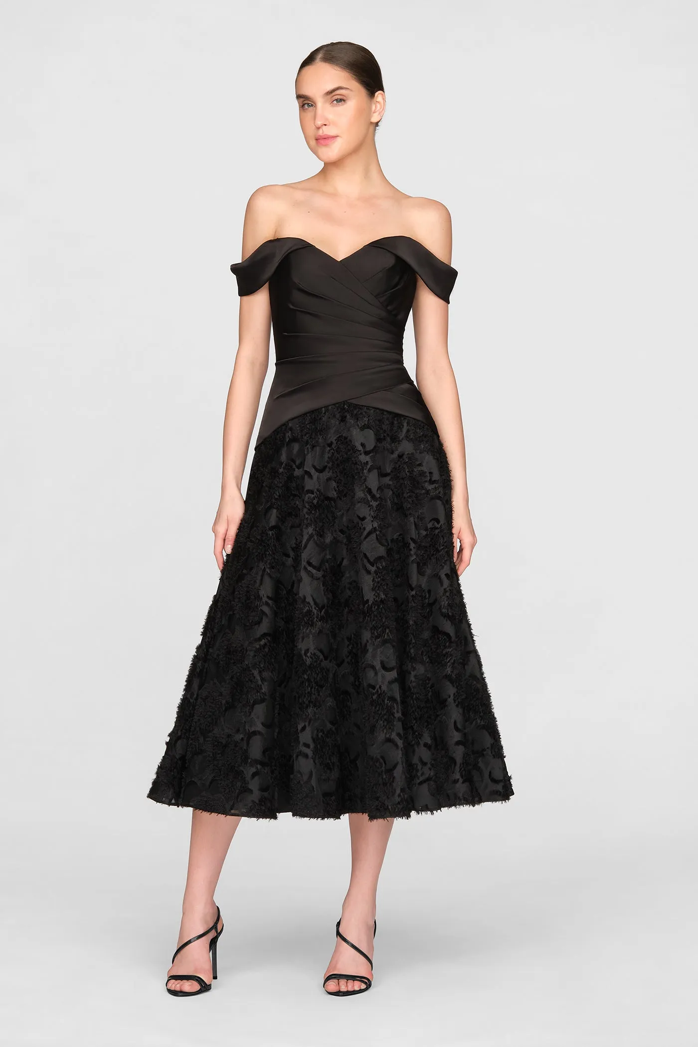 Lila Off Shoulder A Line Dress sold by Theia
