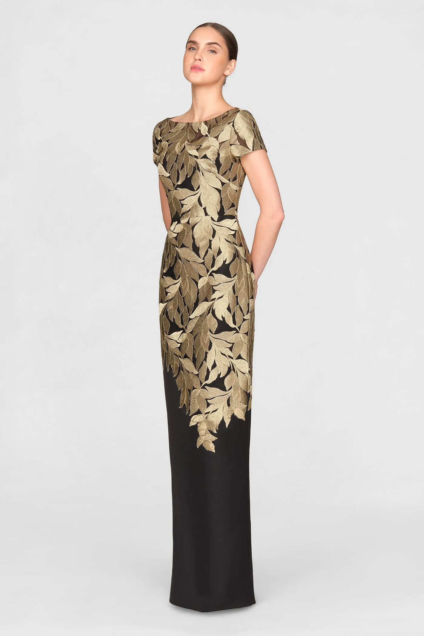 Melina Column Dress sold by Theia product image thumbnail 4