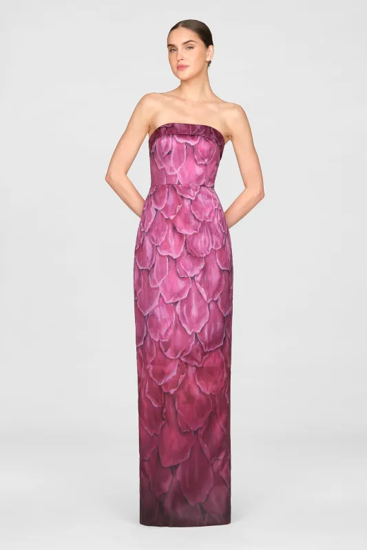 Cleo Strapless Column Gown made by Theia