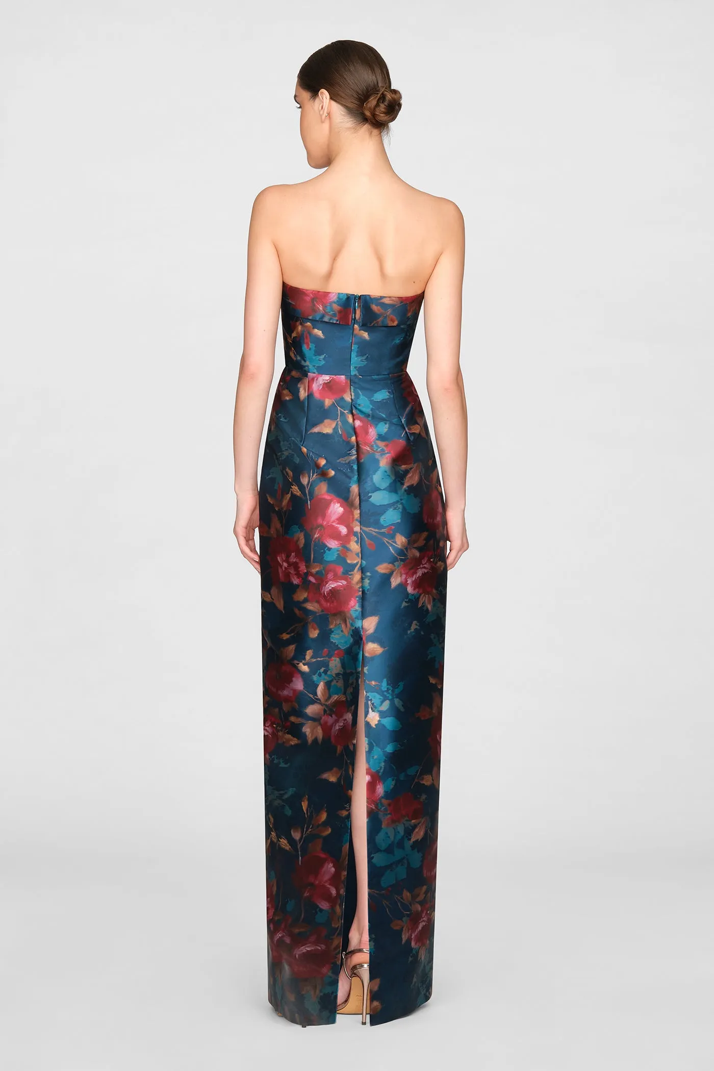 Cleo Strapless Column Gown sold by Theia product image thumbnail 3