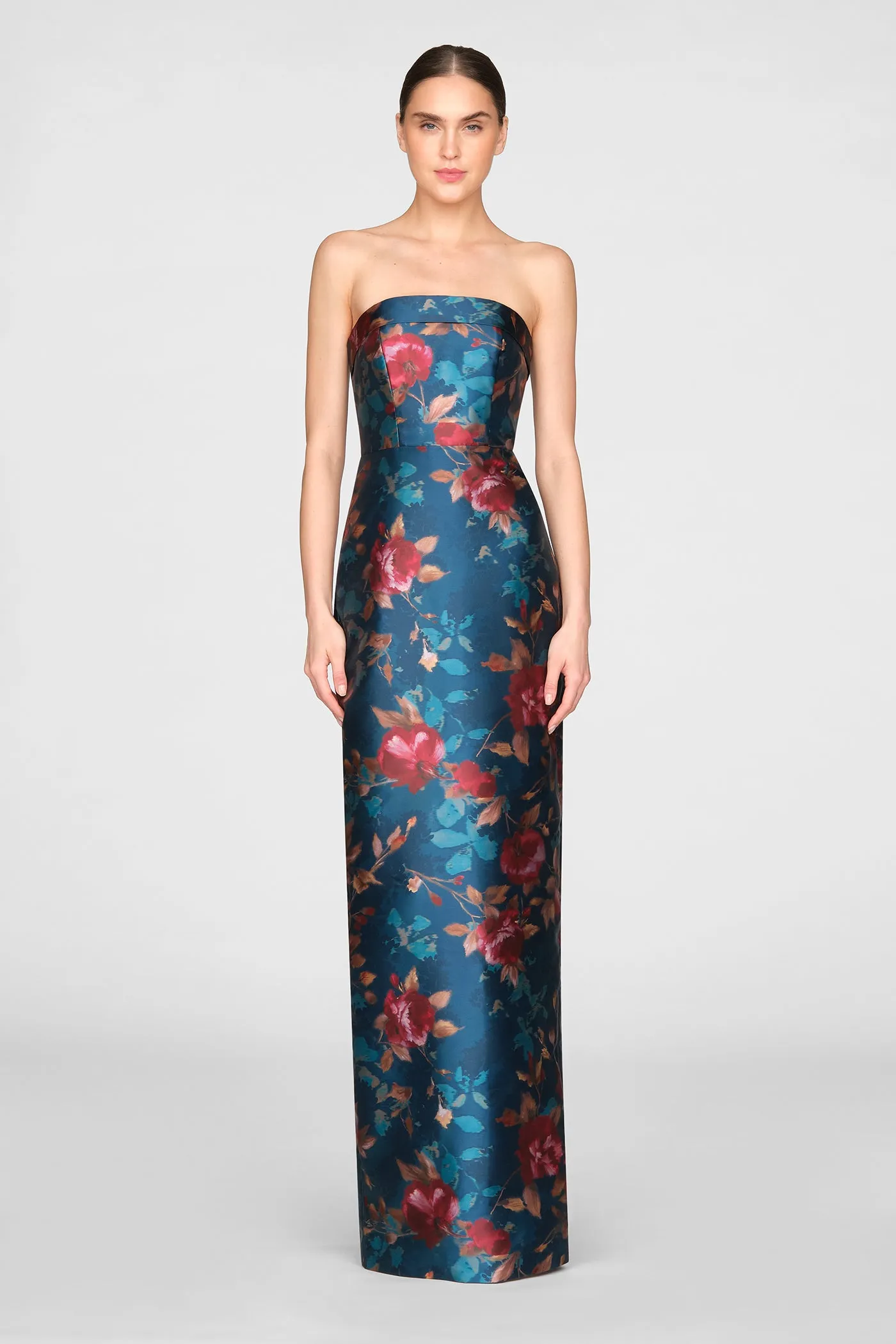Cleo Strapless Column Gown sold by Theia product image thumbnail 2