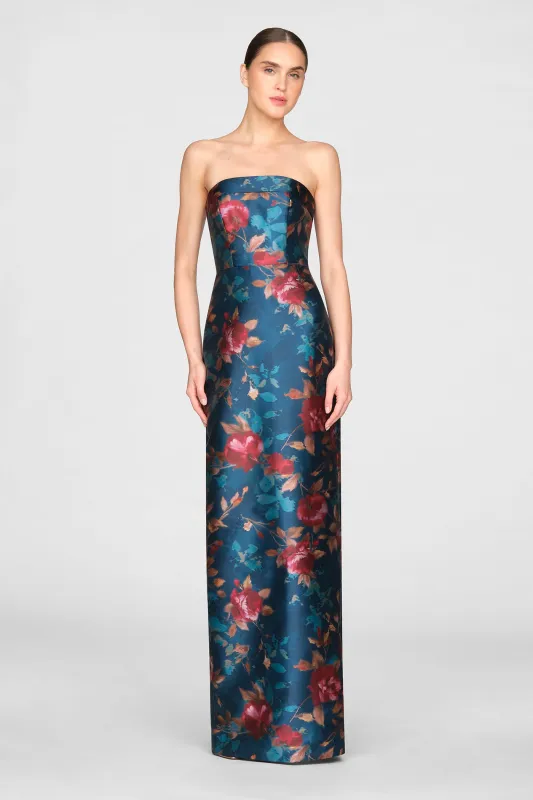 Cleo Strapless Column Gown made by Theia