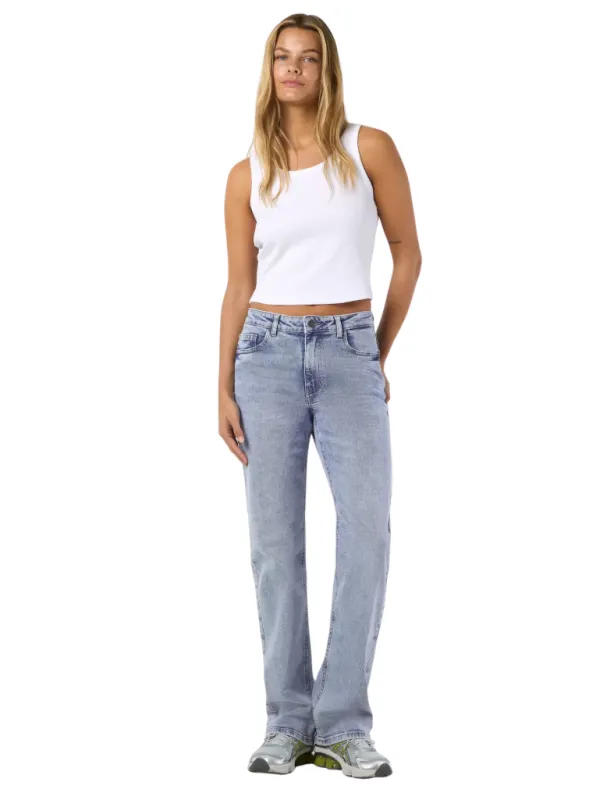 The Monica High Waist Straight Jeans by Noisy May made by therapy