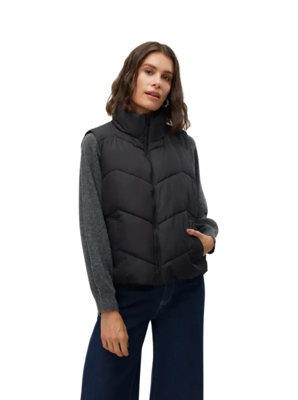 Eva Short Puffer Vest by Vero Moda sold by therapy
