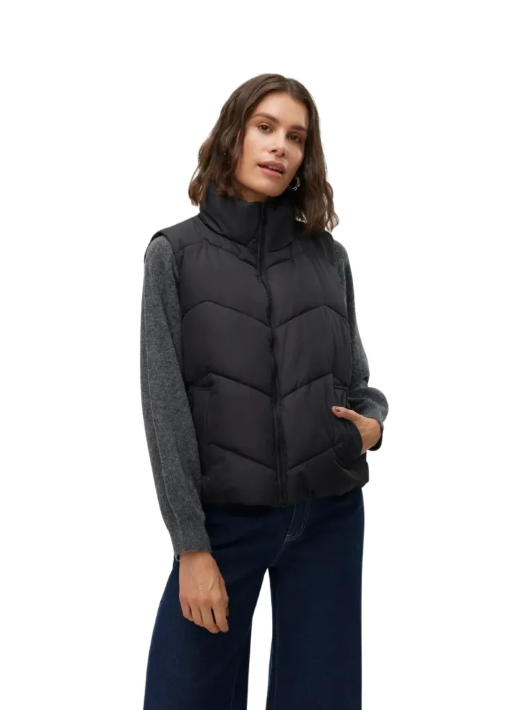 Eva Short Puffer Vest by Vero Moda sold by therapy