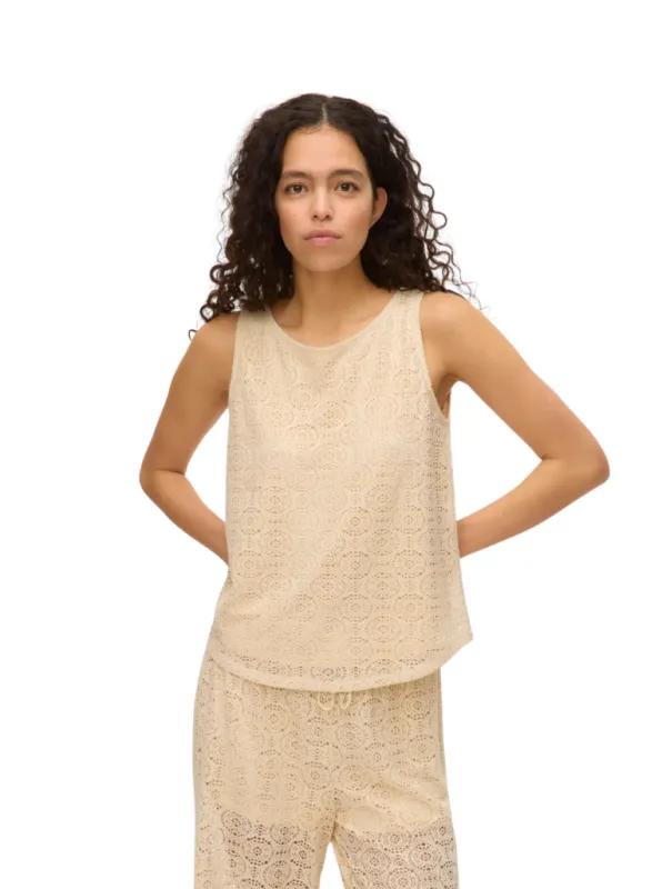 The Maya Lace Tank Top by Vero Moda sold by therapy