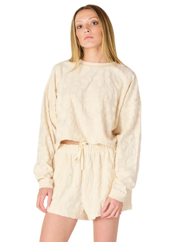 Floral Terry Sweater by Dex sold by therapy