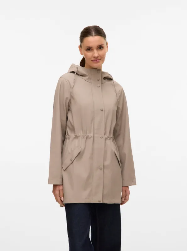 Malou Rain Jacket by Vero Moda sold by therapy