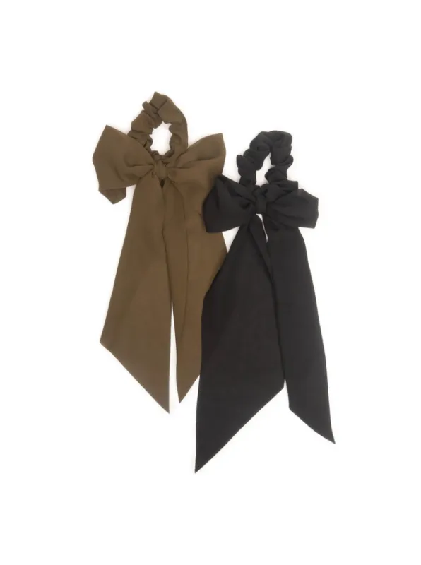 Crepe Scarf Scrunchie 2pc Set by KITSCH sold by therapy