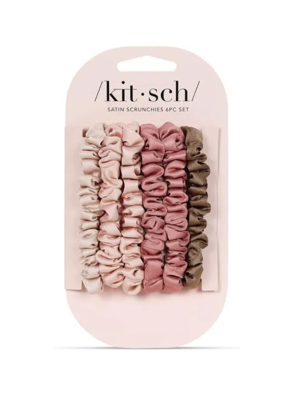 Ultra Petite Satin Scrunchies 6pc By KITSCH sold by therapy