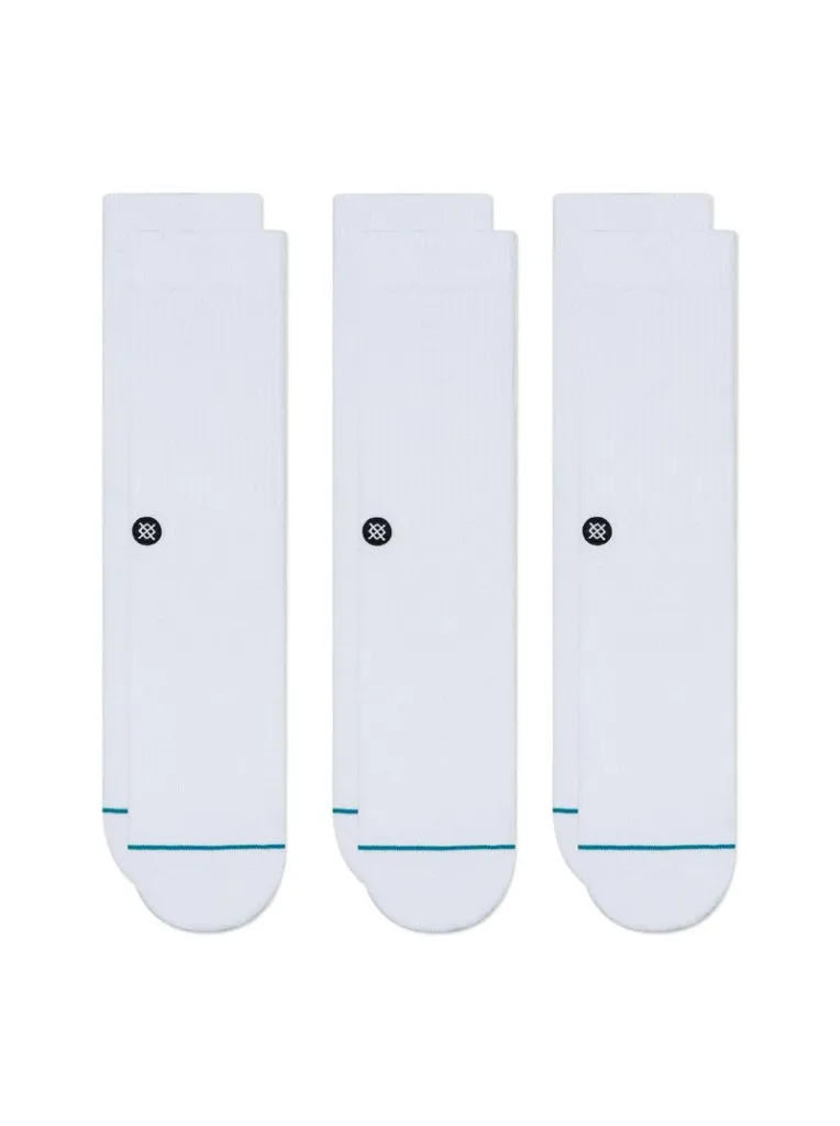Icon 3 Pack White by Stance sold by therapy