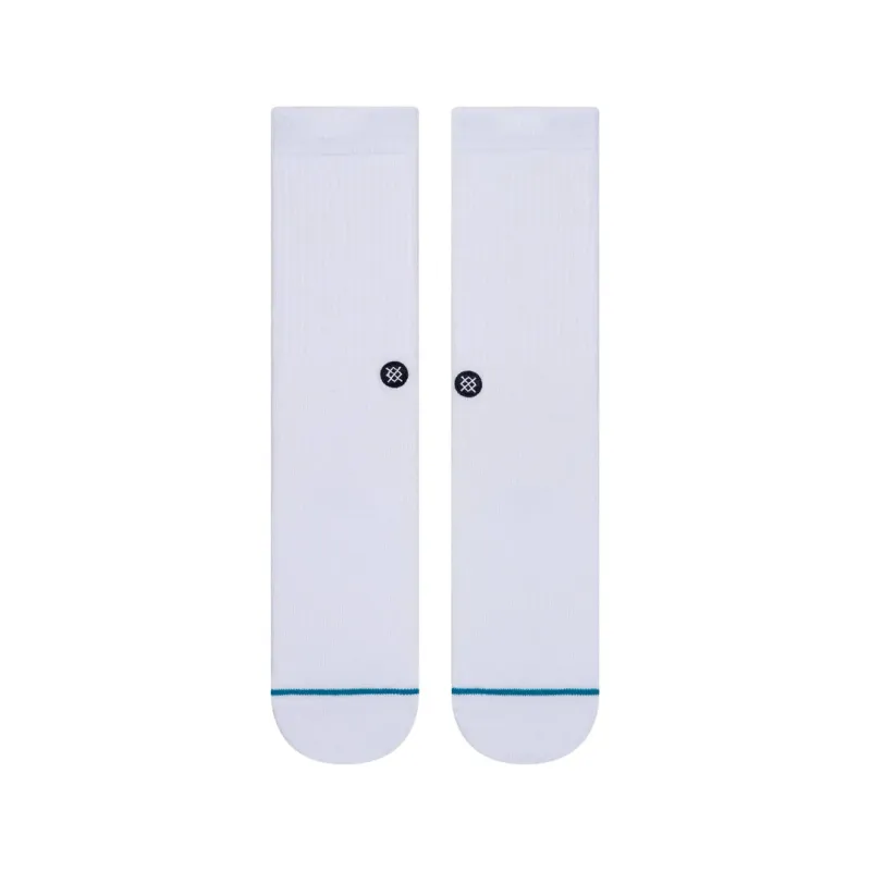 White Icon crew socks by Stance sold by therapy