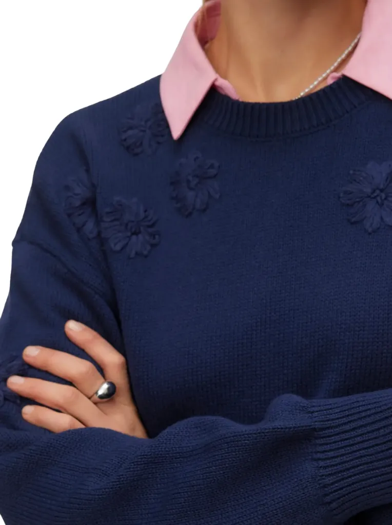 Daisy Embroidered Pullover by Vero Moda sold by therapy product image thumbnail 2