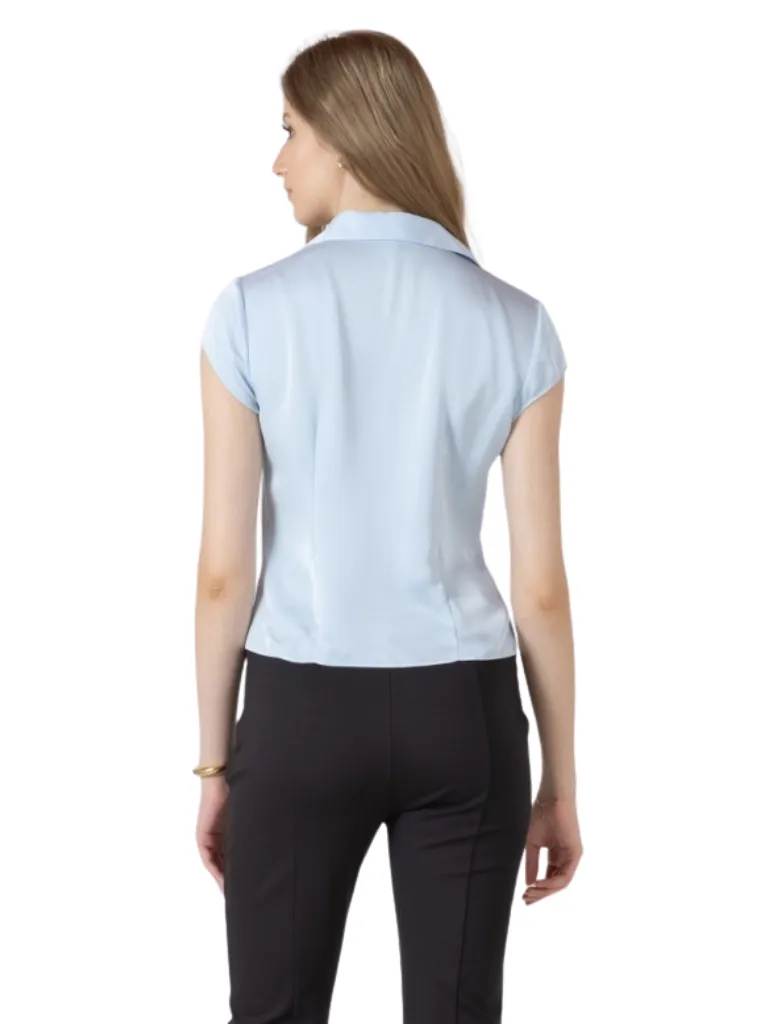 Camille Cap Sleeve Button Blouse by Black Tape sold by therapy product image thumbnail 2