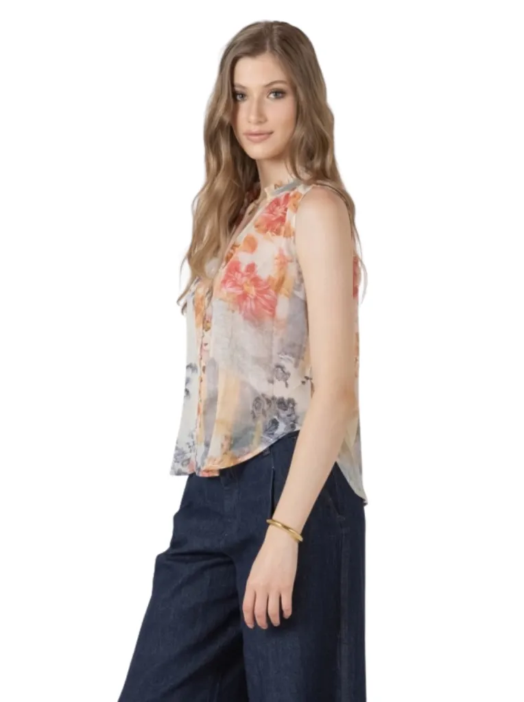 Serena Sleeveless Floral Blouse by Black Tape sold by therapy product image thumbnail 2