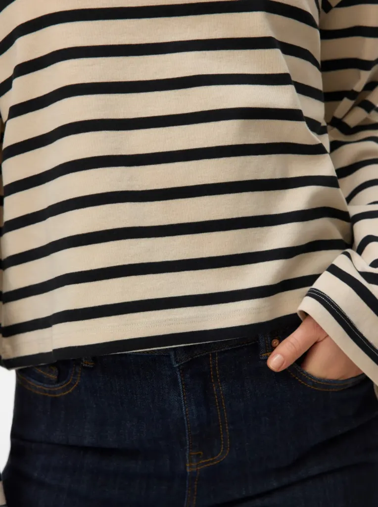 Murena Oversized Funnel Neck Striped Top by Vero Moda sold by therapy product image thumbnail 3