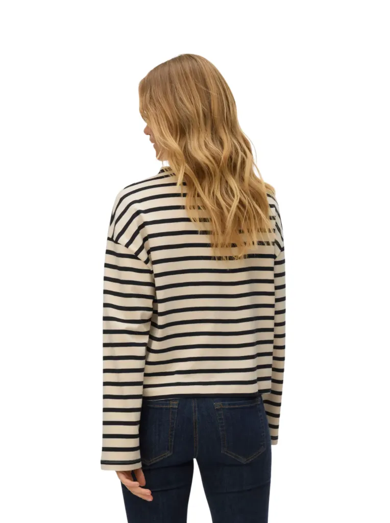 Murena Oversized Funnel Neck Striped Top by Vero Moda sold by therapy product image thumbnail 2