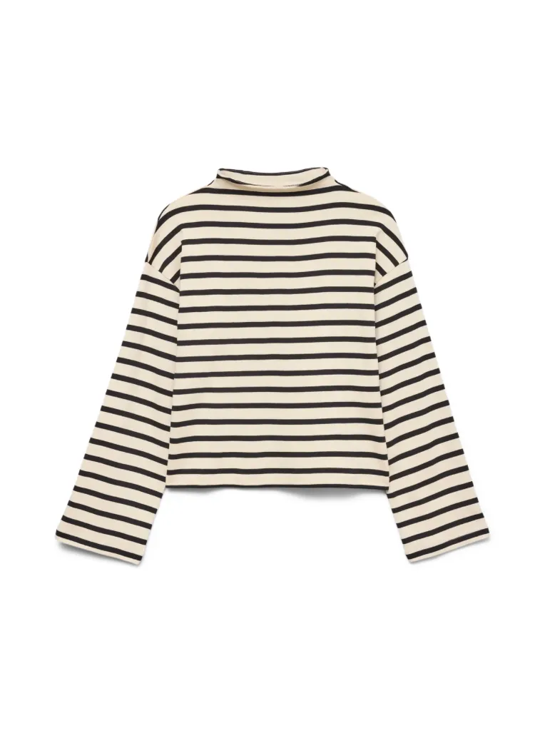 Murena Oversized Funnel Neck Striped Top by Vero Moda sold by therapy product image thumbnail 4