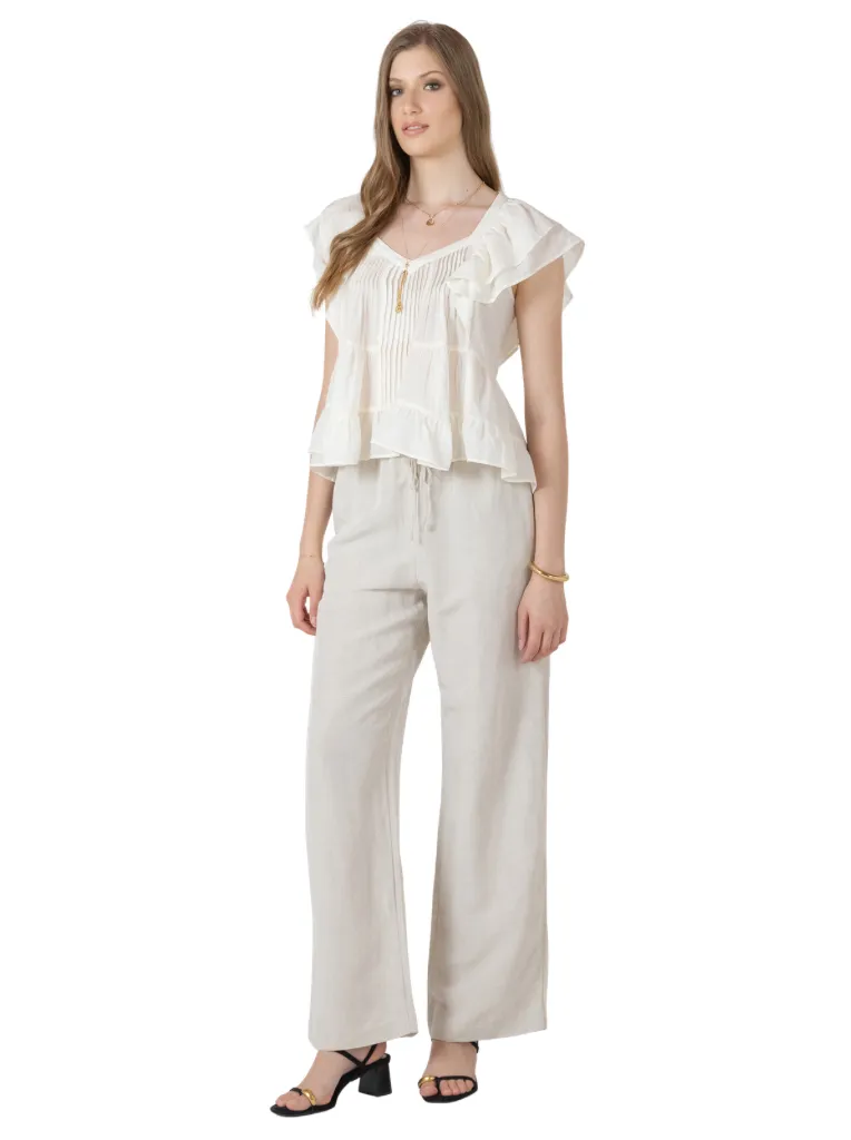 The Ashlyn Linen Blend Pants by Dex sold by therapy product image thumbnail 4