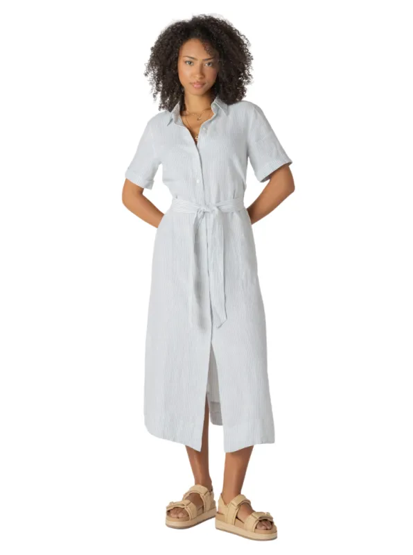 The Coastal Belted Shirt Dress by Room 34 made by therapy