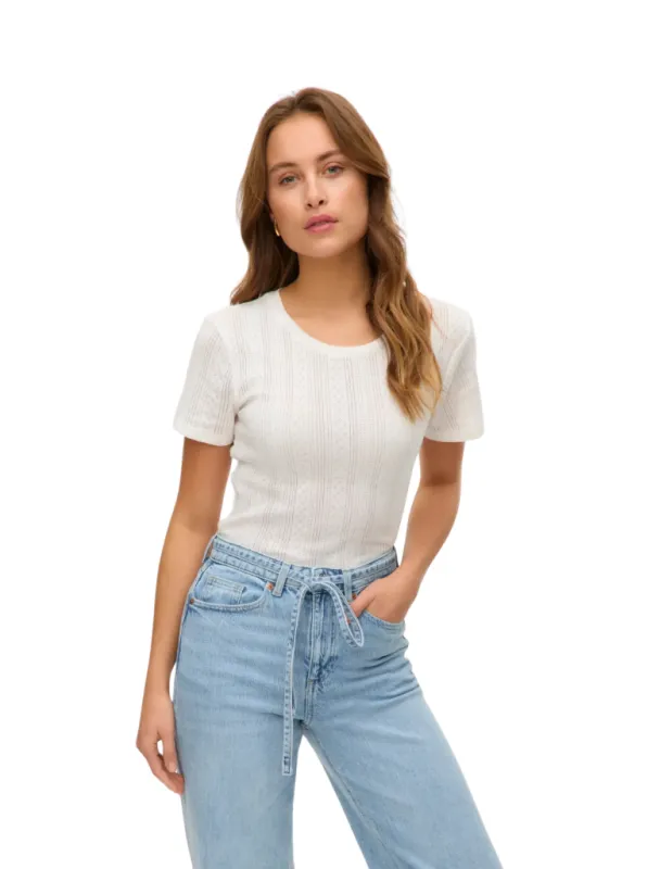 The Lisa Pointelle Top by Vero Moda made by therapy