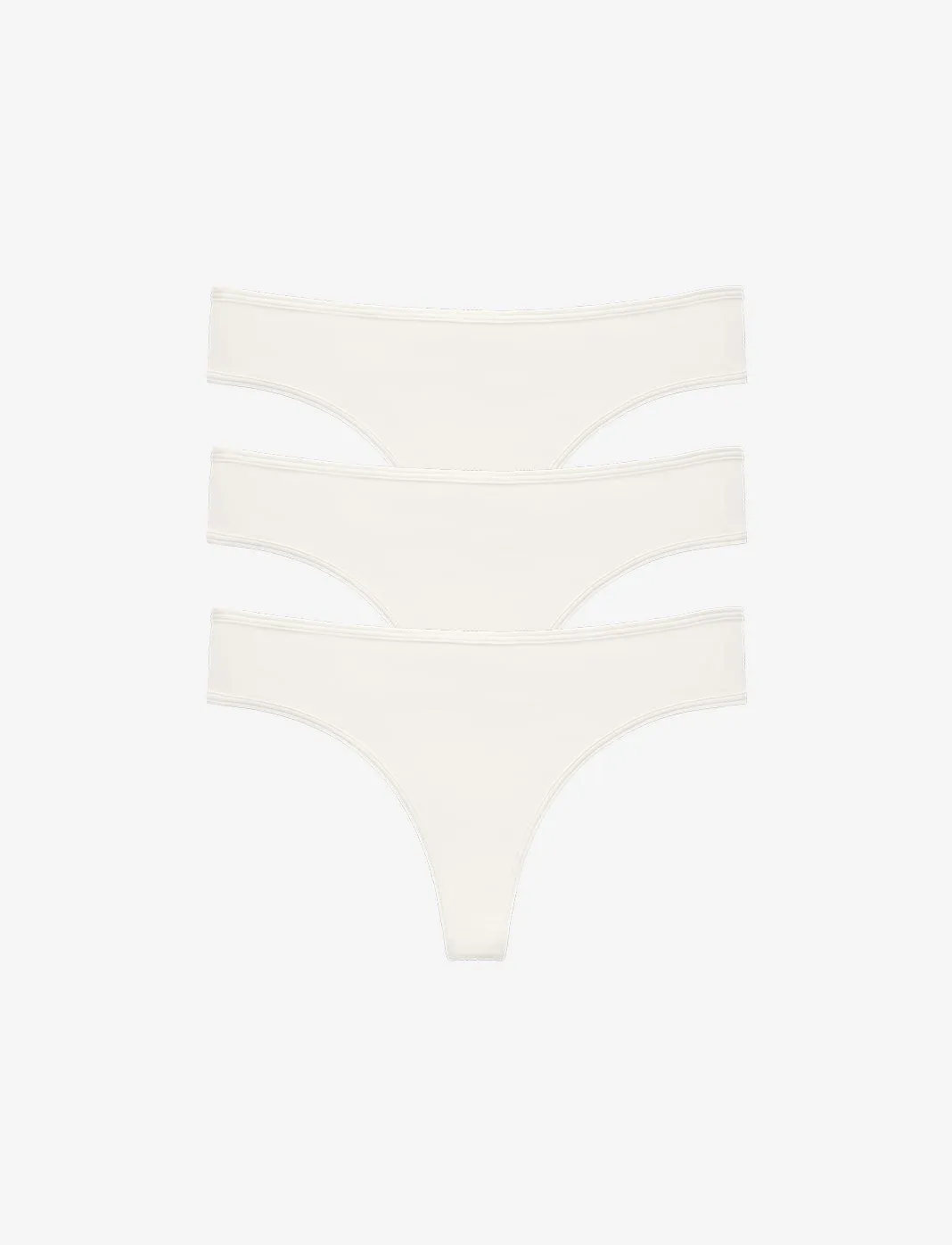 Organic Cloud Cotton Thong - 3 Pack sold by ThirdLove
