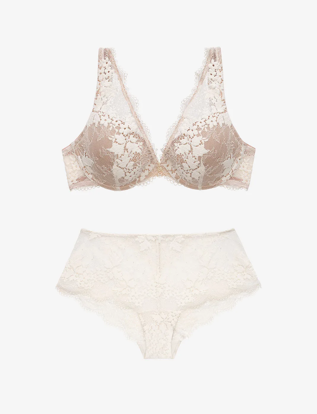 All Day Lace Uplift Plunge + Cheeky Set sold by ThirdLove