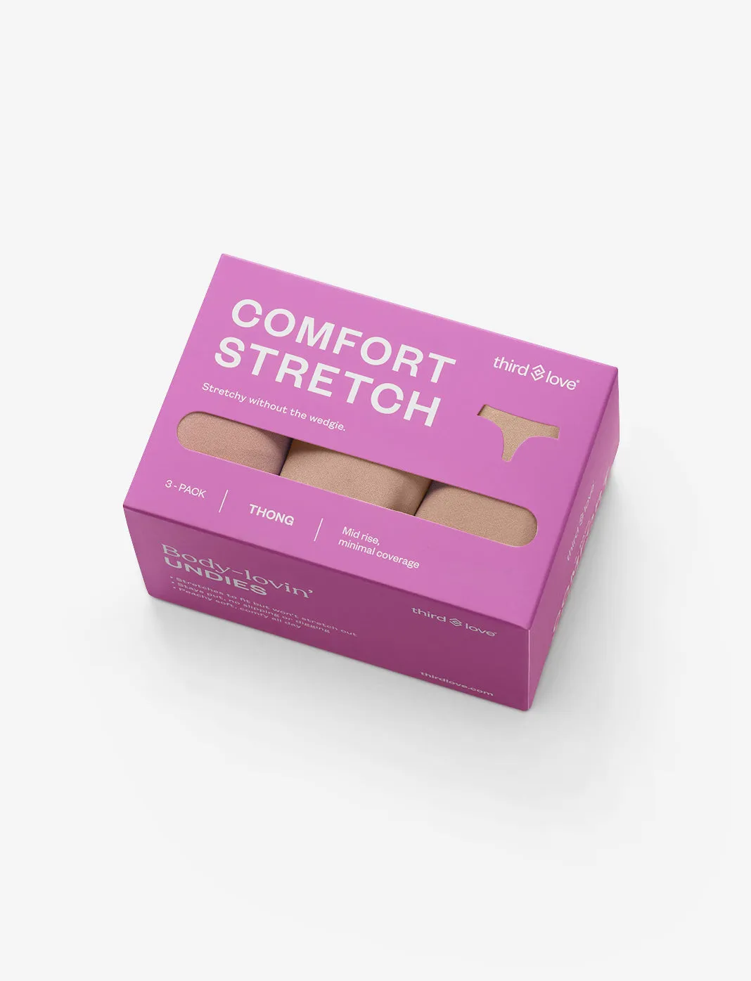 ComfortStretch Thong 3 Pack Box sold by ThirdLove product image thumbnail 4