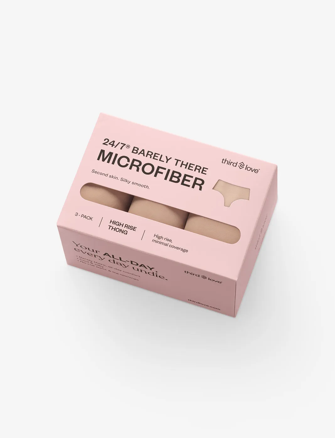 24/7® Classic High Waist Thong - 3 Pack sold by ThirdLove product image thumbnail 4