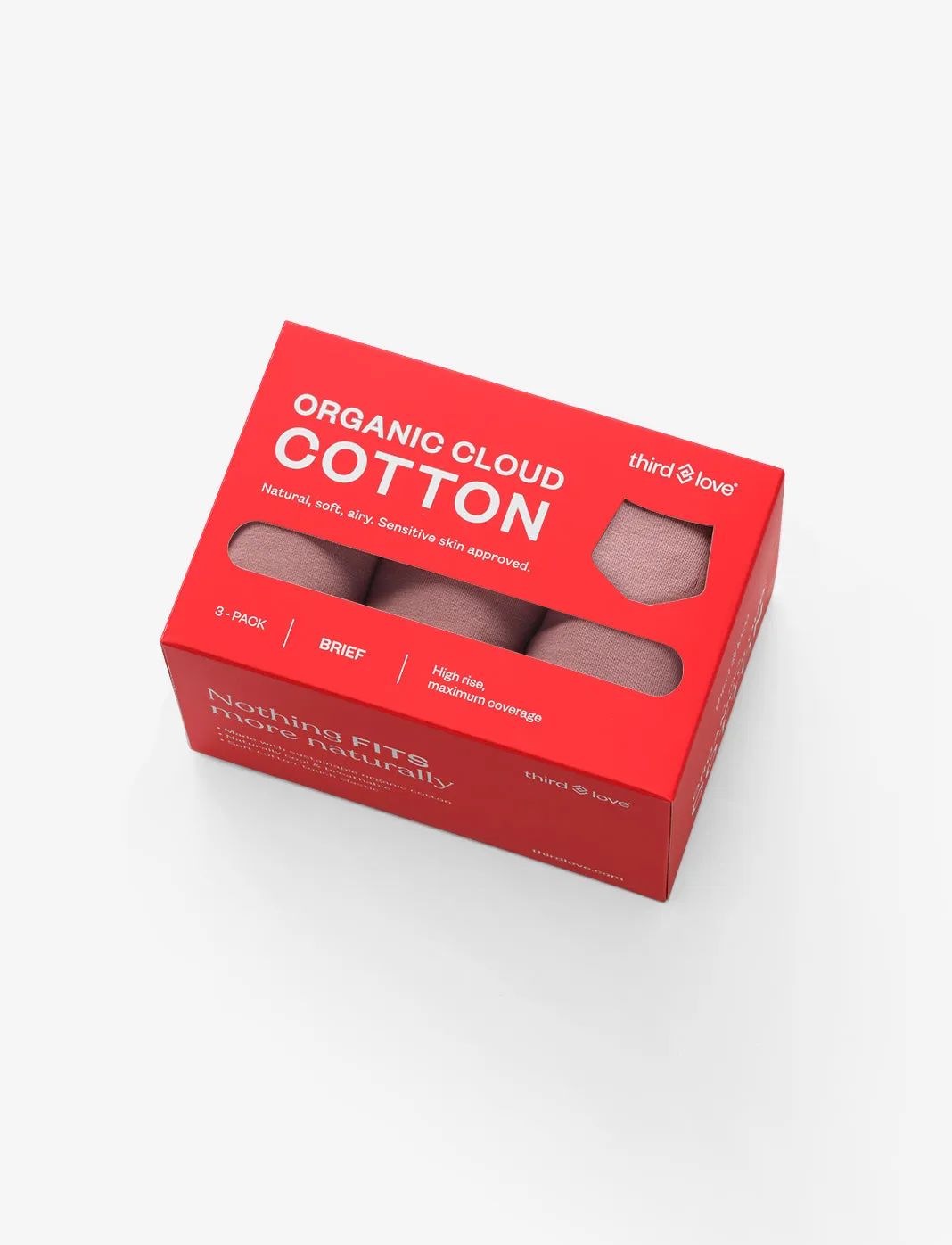 Organic Cloud Cotton Brief 3 Pack Box sold by ThirdLove product image thumbnail 4