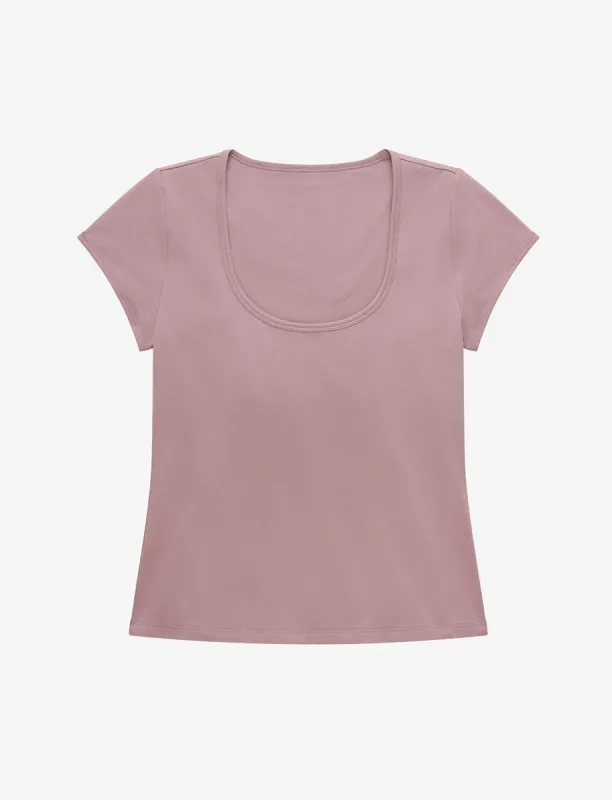 Organic Cloud Cotton Shelf Bra Tee sold by ThirdLove