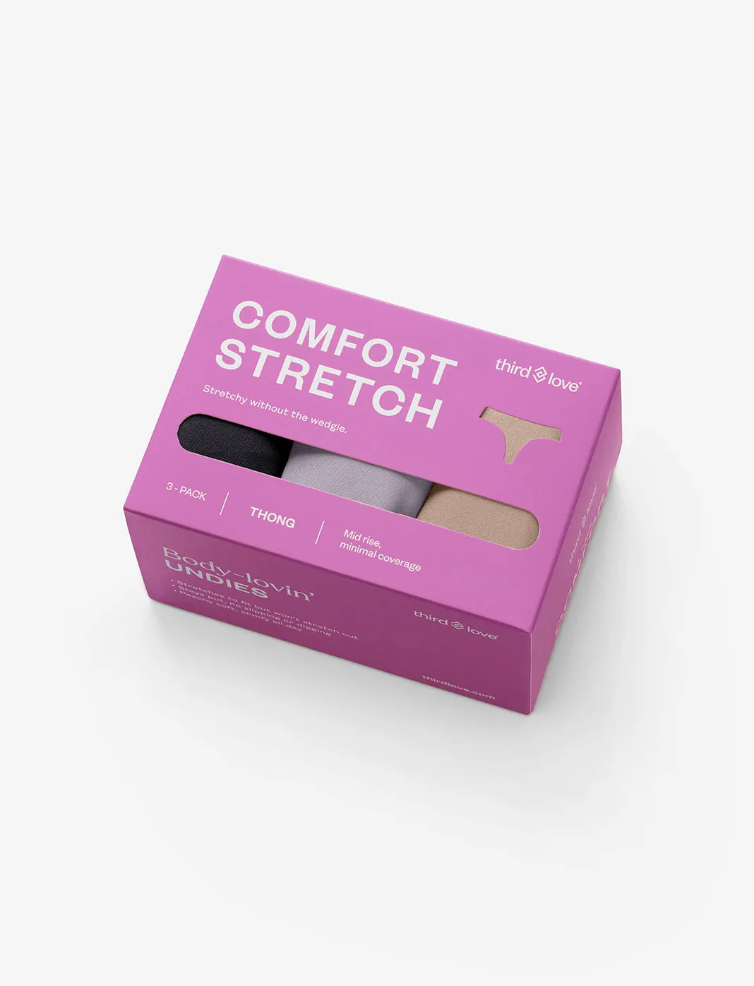 ComfortStretch Thong - 3 Pack sold by ThirdLove product image thumbnail 4